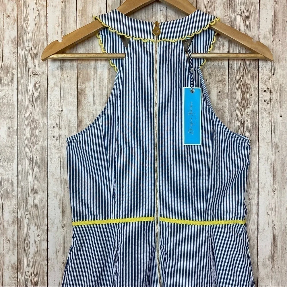 Draper James Seersucker Payton Sleeveless Dress Size 4 - Picture 10 of 14